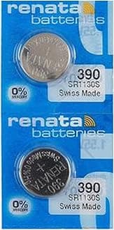 Renata 390 Watch Batteries (2 Pieces)