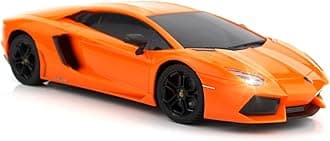 QUN FENG RC Car 1:18 Compatible with Lamborghini Aventador 2.4G Radio Remote Control Cars Electric Car Sport Racing Hobby Toy Car Grade Licensed Model Vehicle for Halloween (Orange)