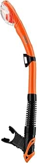 Diving Dry Snorkel for Adult & Youth - Snorkeling Gear with Top Dry Valve, Perfect for Snorkeling, Freediving, Swimming and Scuba Diving
