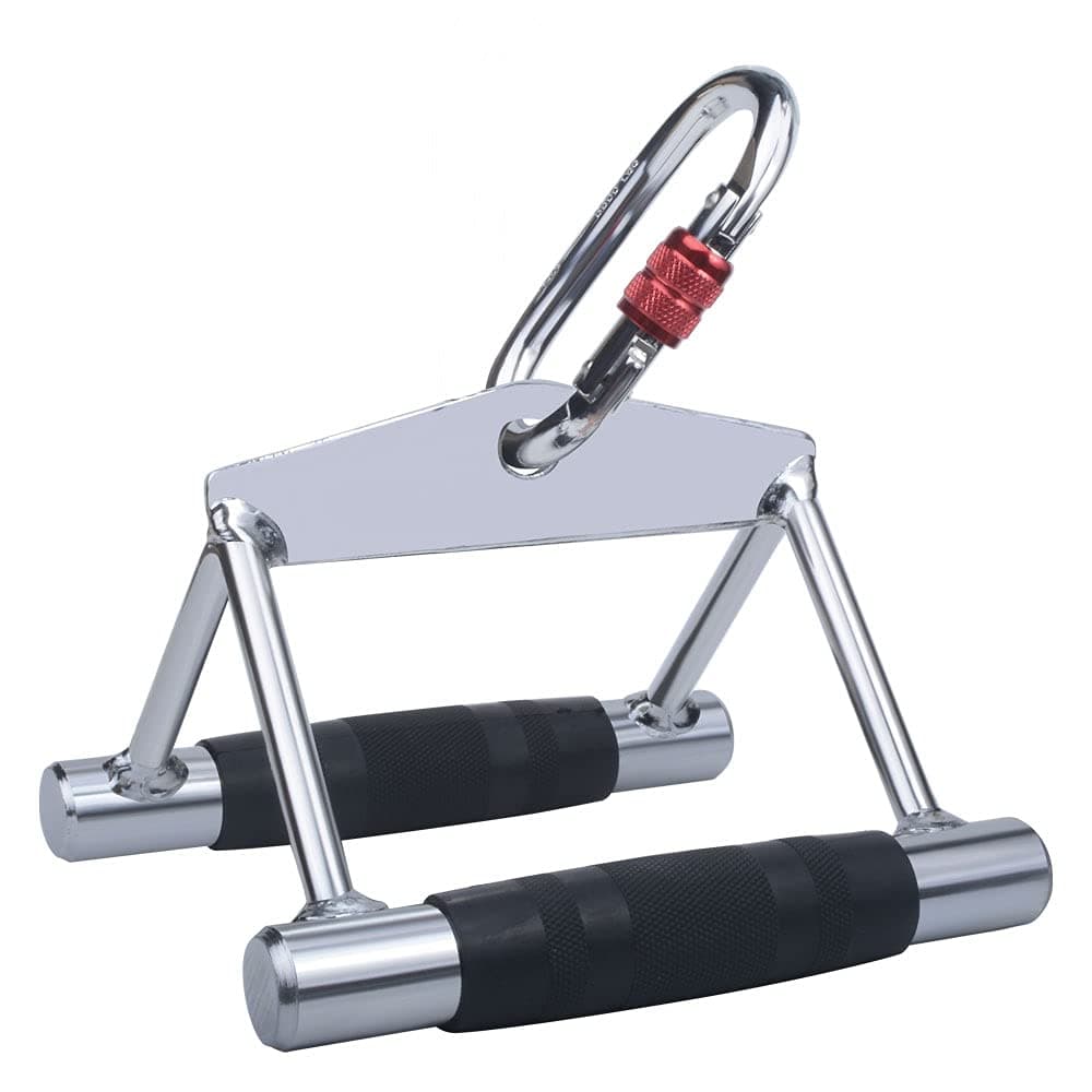 Double D Handles Cable Machine Attachments Pull Down Rope Triceps Rope Stirrup Handle Home Gym Cable Attachment Exercise Machine