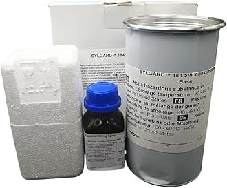 - Dowsil SYLGARD 184 Silicone Elastomer (2.2 lb = A 1Kg + B 0.1Kg)