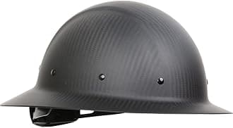 PIP Wolfjaw, Full Brim Smooth Dome Hard Hat with Matte Carbon Fiber Shell, 8-Point Riveted Textile Suspension, Wheel-Ratchet Adjustment, Black (280-HP1471R-11M)