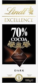Lindt Excellence Dark Chocolate Bar 70 Percent Cocoa, 100g