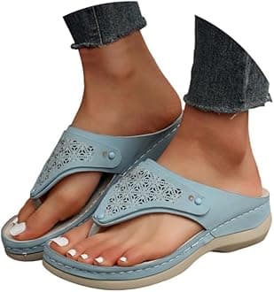 Womens Sandals Comfortable Dressy Arch Support Orthopedic Slippers Summer Vintage Slip On Orthotic Thong Flip Flops