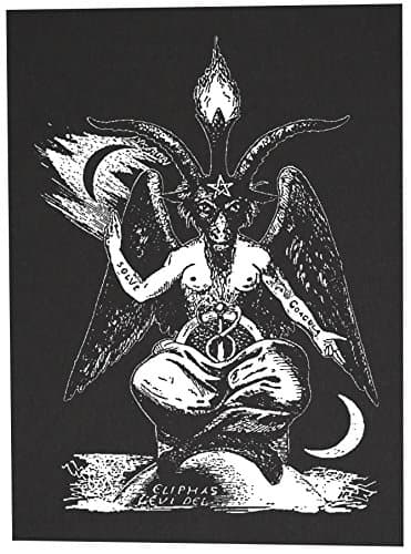 Baphomet Back Patch - Pentagram Demonic Serpent Devil Dragon Demon Evil Goat Mendes Skull Goat's Head Gothic Metal Occult Punk Satan Satanic Skeleton Voodoo Wicca Witchcraft Leviathan Cross Inverted