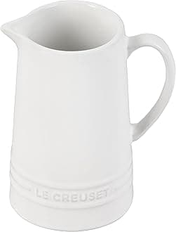 LE CREUSETStoneware Small Pitcher, 10 oz., White