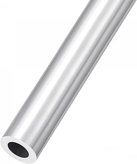sourcing map 6063 Aluminum Tube (20mm OD x 12mm ID x 300mm L), Aluminum Round Tubing - for Home Furnishing, Machinery, DIY Handicraft