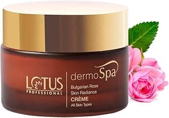 Lotus Herbal Professional Dermo Spa Bulgarian Rose Skin Radiance Creme with SPF20, 50g
