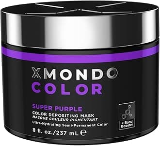 XMONDO Hair Color Super Purple Hair Healing Semi Permanent Color | Vegan Formula with Hyaluronic Acid to Retain Moisture, and Bond Boosting Technology, 8 Fl Oz