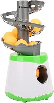 Tennis Ball Launcher, Cricket Bowling Machine with 10PCS Balls ABS Table Tennis Trainer Pong Ball Automatic Launcher Training Machine Children Entertainment Toy