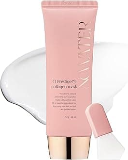 - NOWATER Collagen Wrapping Mask for Glass Skin – Peel Off Korean Skincare with Hydrolyzed Collagen & 6 Peptides, Firming Anti-Aging Face Mask, Hydrating & Lifting (2.4 fl.oz)