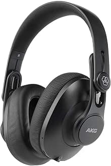 Pro Audio K361BT Bluetooth Wireless or Wired, Over-Ear, Closed-Back, Light Weight, Foldable, Professional Recording Studio Headphones, Studio Monitor Mixing, Podcast, DJ Stereo Headsets, Black
