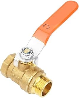 Ball Valve DN15 1/2-Inch, Brass, Male and Female Thread, with Lever Handle, Dual-Direction, for Water Pipe