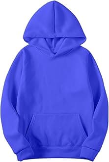 Mens Sweatshirt Basic Hooded Pullover Hoodies Unisex Men Fall Casual Fitness Long Sleeve Athletic Hoody with Pocket