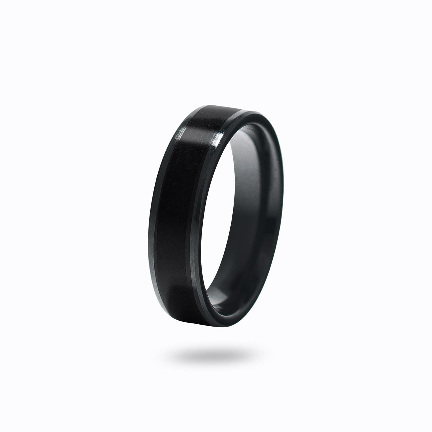 CNICK Smart Payment Ring - Contactless NFC Payment Ring with Tokenization, Fashionable Design, VISA and MasterCard Compatible, Tesla Key Ring for Model 3/Y/S/X/CT (Black, 9)