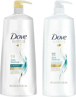 Dove Daily Moisture, Shampoo and Conditioner Combo Set, 40 Fl. Oz Pump Bottles