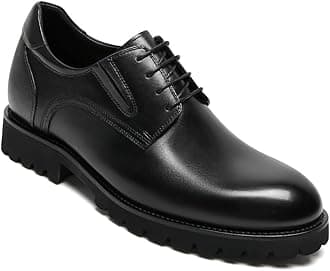 CHAMARIPAElevator Shoes for Men Invisible Height Increasing 7.5CM/2.95 Inches- Leather Height Increasing Formal Dress Shoes for Working, Dating & Party