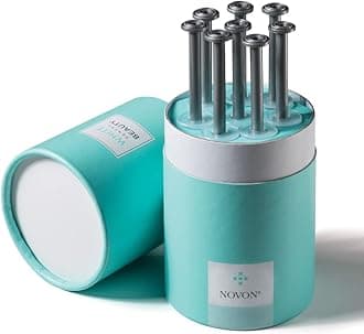 White Dental Beauty Teeth Whitening Kit; 8 Syringes of 1.2 ml Tooth Whitening System Powered by NOVON® Technology. Includes Kit, Boil and Bite Whitening Trays, and Case (10% Carbamide Peroxide)