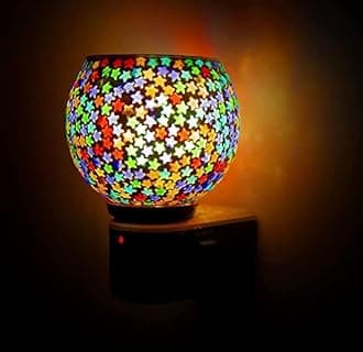 COPURE™ Electric Ceramic Kapoor Dani Stand Kapur Incense Burner Aroma Oil Diffuser Cum Night Lamp with On/Off Switch to Toggle Between Burner and Lampfor Home Gift - (Design 12)