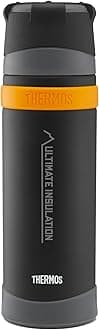 Matt Black Ultimate Flask (900ml), Reusable Insulated Stainless Steel Thermal Coffee Cup for Hot or Cold Drinks, Vacuum Sealed Water Flask with a Leak-Proof Lid, 24hr Hot/24hr Cold