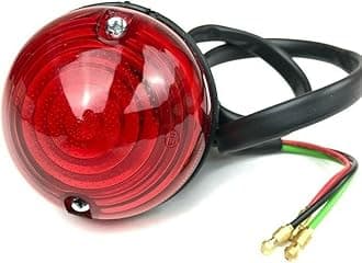 Stop Tail Lamp – Compatible with Land Rover Series 2/2A/3 (1971-85) & Defender 90/110 (1973-94) – 12 V Rear Brake/Tail Light Red Lens Replacement – OEM RTC5523