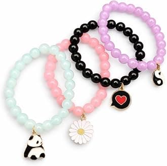 Adjustable Bead Bracelet Set – Matching Friendship Bracelets for Couples, BFF, Men & Women – Stylish Hand Jewelry Gift