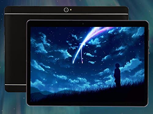 LLJ 10.1 Inch Android 7.0 Tablet PC Octa Core HD Display 2560x1600 4G Call Tablets 4GB RAM 64GB Dual SIM Card 8.0MP Wi-Fi Bluetooth Tablet PC (Black)