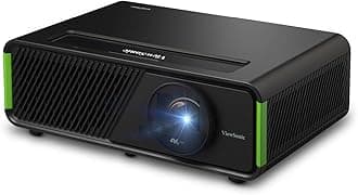 ViewSonic X2-4K PRO XBOX Certified High-End Gaming Projector (Equipped with Google TV, Netflix Compatible, Short Focal, 4K HDR, 2500 ANSI Lumens, Low Latency, 1440p 120Hz, Full HD 240Hz, Max 120 inch, 0.65 inch DMD, Harman Kardon Speaker, HDMI Wi-Fi Bluetooth, Home Projector