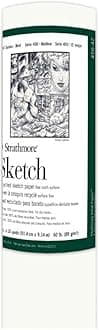 Strathmore(456-42 400 Series Recycled Sketch Roll, Fine Tooth Surface, 36" x10 Yards, White