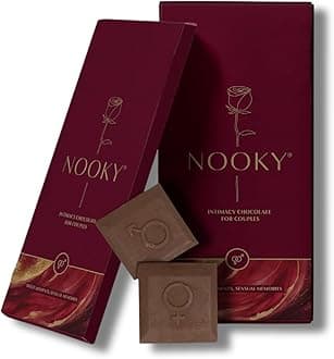 Nooky Tempting Delights for uplifing mood (Pack of 6) | Luxury Dark Chocolate Best Gift Set for Men & Women | instaeats