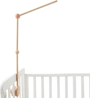 Mamimami Home Wooden Mobile Stand for Baby Crib Bed Bell Holder Bracket - Changer Bed Bells and Toys (Without Mobile)