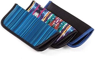 TRIUMPH VISION 3 Pack Reading Glasses Pouch - Soft Eyeglasses Bag Portable Cloth Eyewear Case