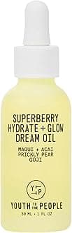 Youth To The People Superberry Hydrate and Glow Oil - Antioxidant Facial Oil with Squalane and Prickly Pear, Clean Skincare + Vegan Beauty (1oz)