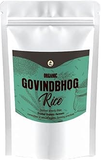 Rootz Organics Govindbhog Rice 900g| Gobindobhog Rice | Soft tender West Bengal Origin | 100% natural | Non GMO | Flavourful & Aromatic
