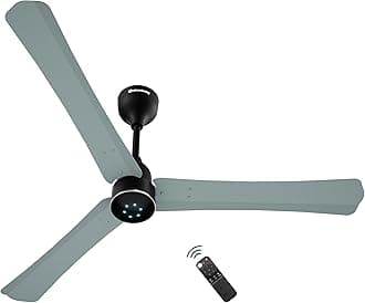 atomberg Renesa Halo Smart Alexa Enabled 1200mm BLDC Ceiling Fan with Remote | BEE 5 star | High Air Delivery | Low noise | LED Speed Indicator | Sleek Design | | 3 Year Warranty | Misty Teal