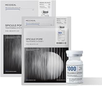 Collagen Spicule 1000ppm Intensive Serum – Micro Needle Serum for Pore Care, Soothing & Skin Texture Improvement, 2-Step,Collagen Spicule Ampoule and Gel Mask Set,Skin Booster,4pcs