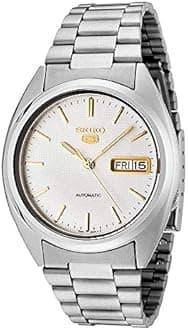 Seiko Men Automatic Watch With Analog Display And Stainless Steel Strap Snxg47, Silver