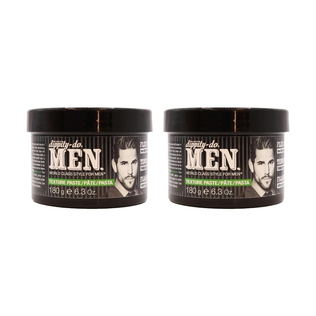 (2 pack) - Dippity Do for Men, Paste Flex Hold, (6.3 Oz x 2)