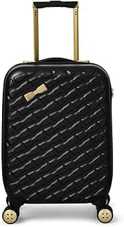 Ted Baker Women's Belle Fashion Lightweight Hardshell Spinner Luggage, Black, Carry-On 21-Inch, Luggage