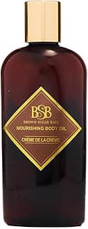 Brown Sugar Babe Creme de la Creme Body Oil, Jasmine and Vanilla Perfume Oils, Nourishing Scented Oil for Women, Skin Care, Body Oil Perfume, Paraben Free, Made in USA