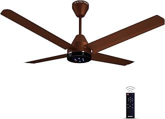 Colorbot Stella Quad 4 Blade BLDC Ceiling Fans 1200mm | BEE 5 Star Rated | Savings up to 65% | Remote Control (Boost, Timer, LED, Reverse Mode) | 4 Years Warranty (Cocoa Brown)
