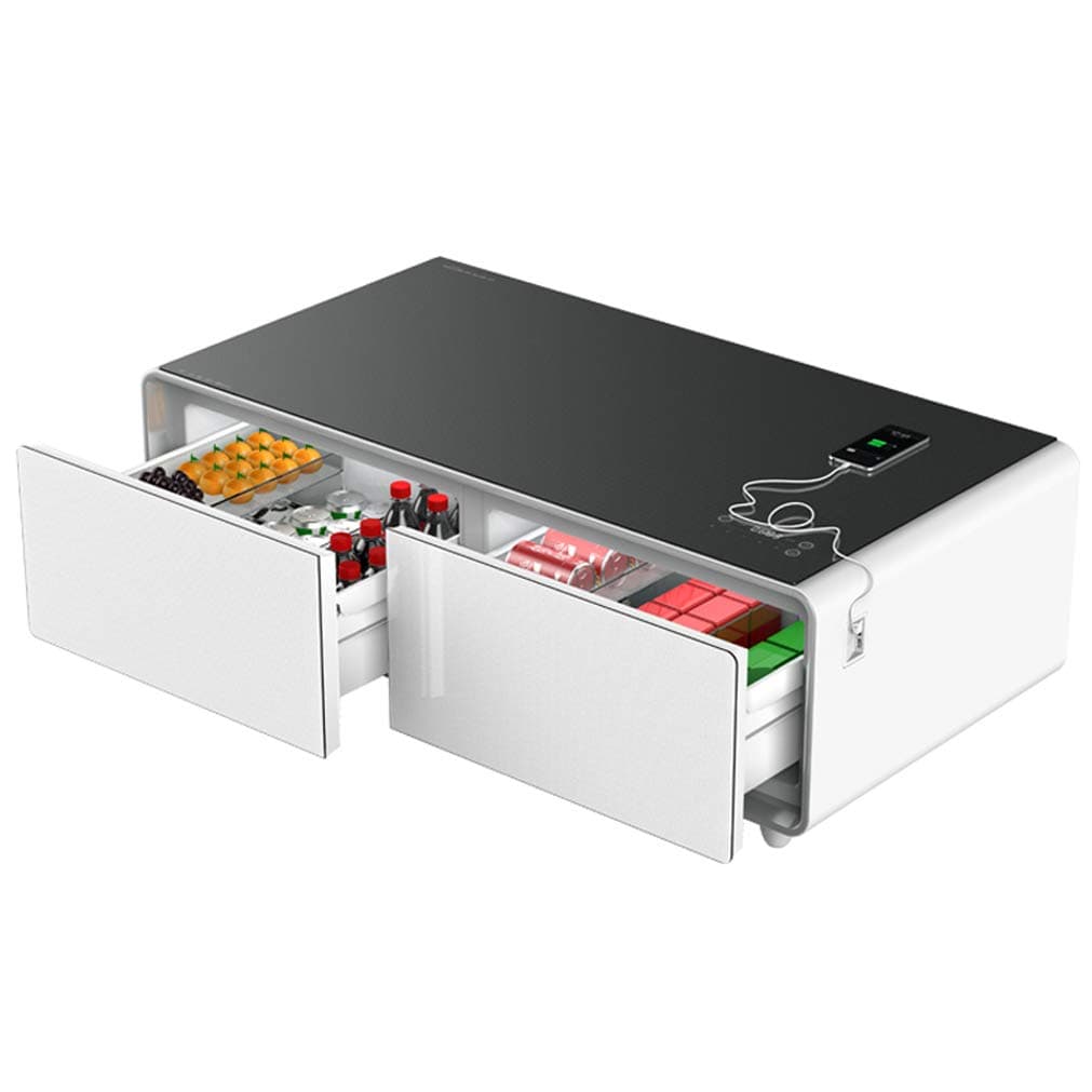 PRIMST Beverage Refrigerators Coffee Table, White