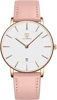 BEN NEVISBEN NEVIS Watch, Mens Watch, Minimalist Fashion Simple Wrist Watch Analog Date with Leather Strap