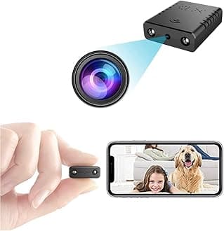 Smallest Spy WiFi Camer,HD1080P Wireless Remote Camer,Portable Wireless IP Cam,Nanny Cam, Baby Monitor with Night Vision, Motion Detection,Cloud Storage, Remote Viewing for iOS Android Phone APP