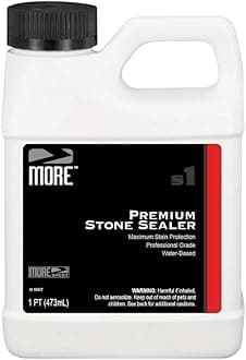 MORE Premium Stone Sealer - Water Based Formula - Protection for Natural Stone and Tile Surfaces [Pint / 16 Oz.]