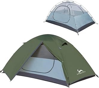 MC TOMOUNT Backpacking Tent 1-2 Person Waterproof Lightweight Double Layer Free-Standing Aluminum Pole for Outdoor Camping Hiking 4 Season