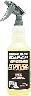 P & S PROFESSIONAL DETAIL PRODUCTS - Xpress Interior Cleaner - All-in-One Solution for Safely Removing Traffic Marks, Dirt, Grease, Oil; Works on Leather, Vinyl, Plastic; Fresh Scent - 1 Quart