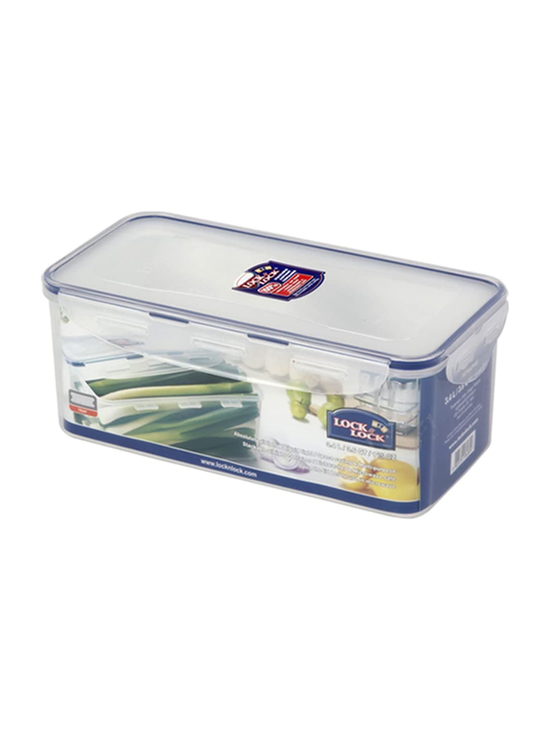 Lock & Lock Rectangular Vegetable Container with Tray, Tall, 14-Cup, 115-Fluid Ounces