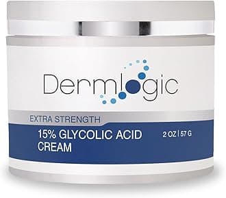Glycolic Acid 15% Cream- Natural Anti Aging Exfoliator To Smooth Away Fine Lines & Wrinkles & Improve A Dull Looking Complexion. Includes Alpha Hydroxy Acids & Green Tea Moisturize