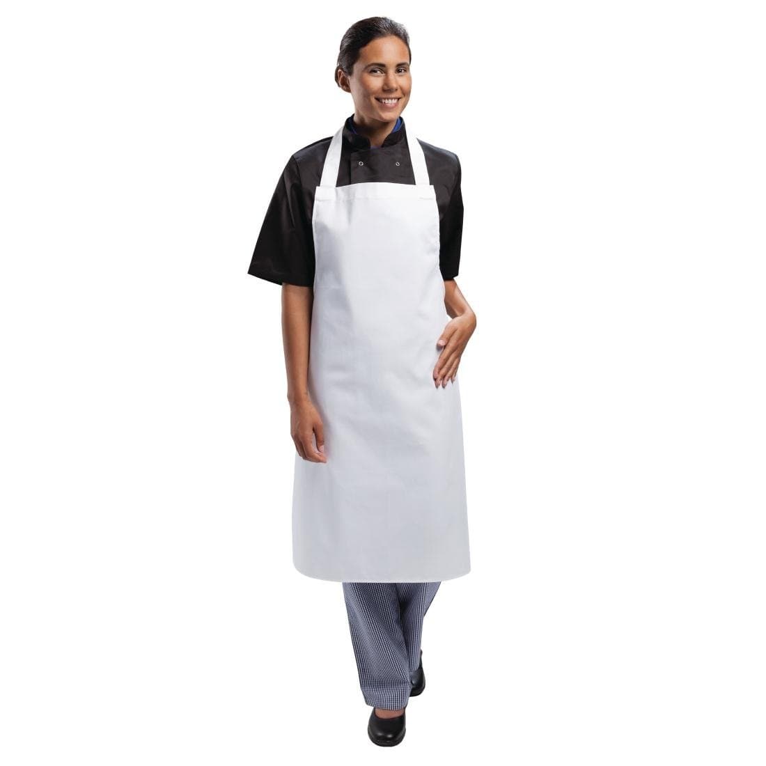 Whites Bib Apron, Polycotton,